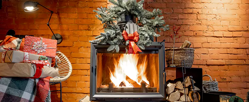 Travis Industries Linear Gas Fireplace Installation in Baldwin, New York