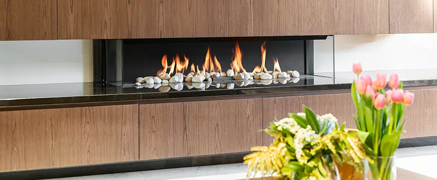 Double-height Fireplace Design Refurbishment in Baldwin, New York